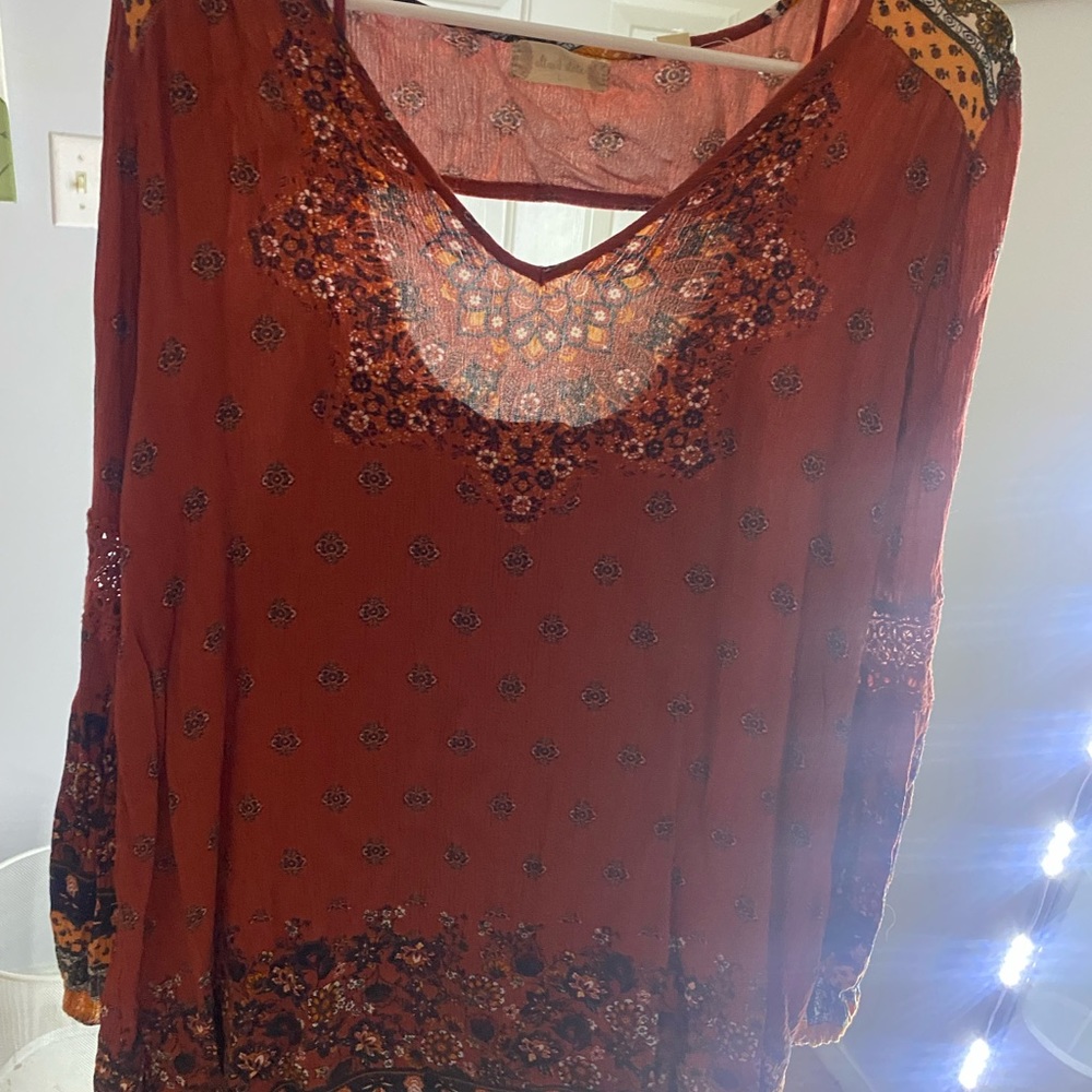 Fall colored Altard state dress size L. Worn twice!